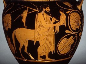 Vase mit Chiron und Asklepios